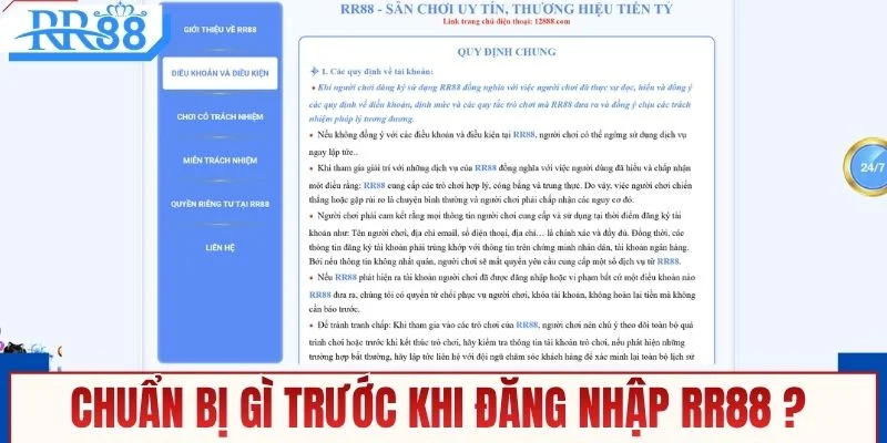 Chuẩn bị gì trước khi đăng nhập RR88 ? 